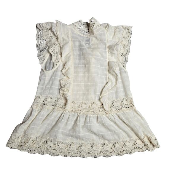 MISA Los Angeles Boho Eyelet Ingrid Top Size: S - Picture 5 of 9